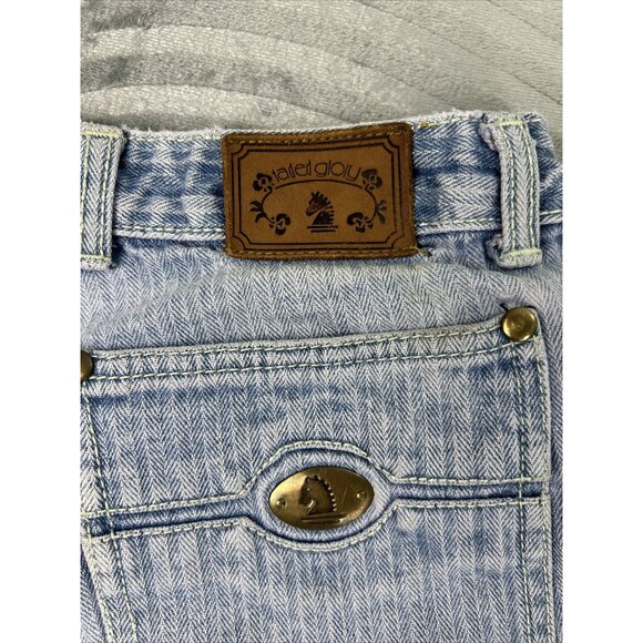 Vintage Faded Glory Jeans Light Blue Wash Denim Country 30x27 Cowgirl Horse - Picture 7 of 10